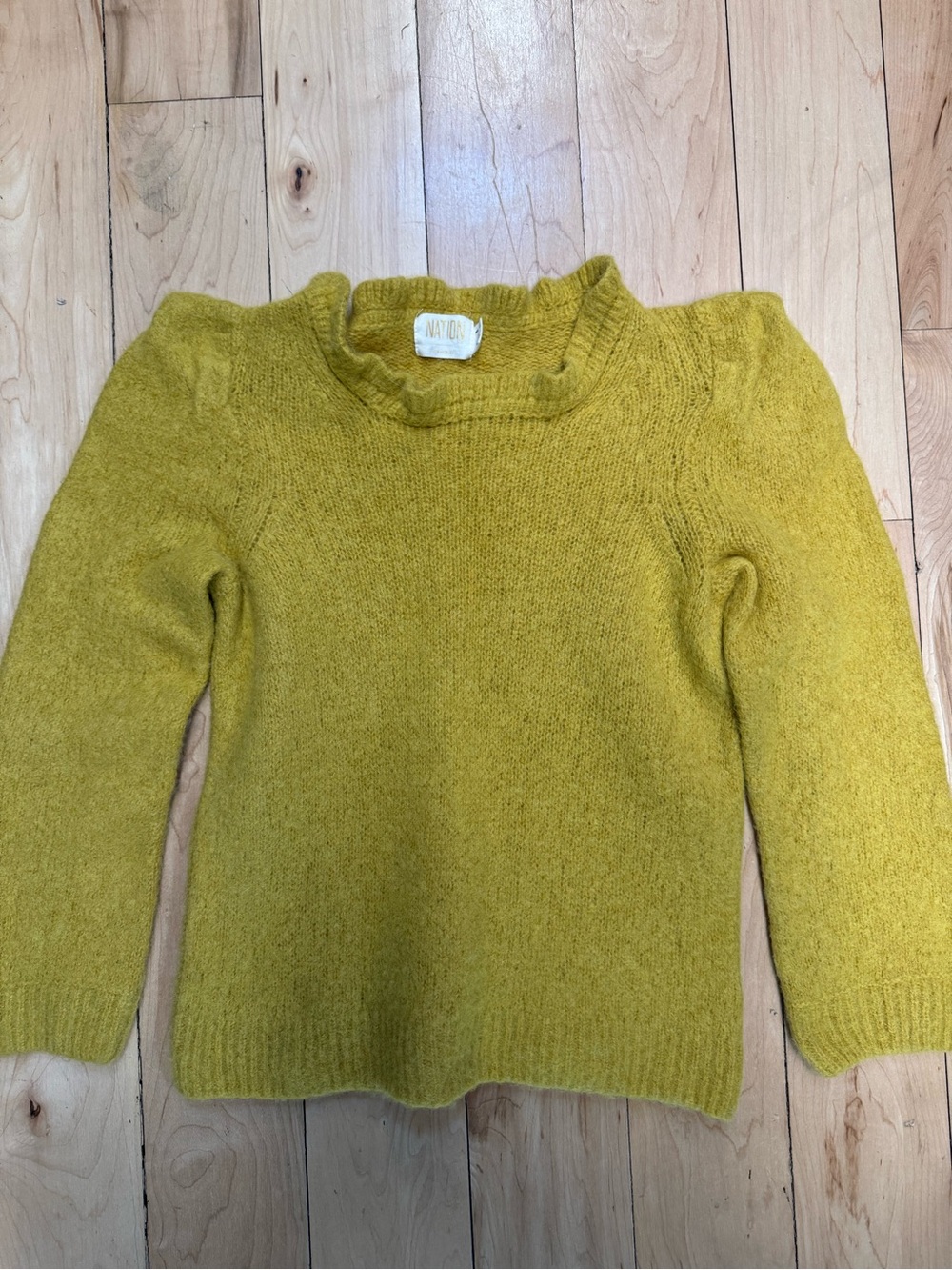 Nation LTD Women's Mustard Crewneck Sweater